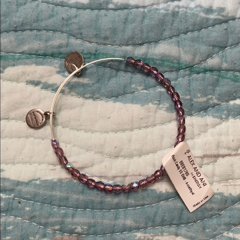 Alex and Ani amethyst bracelet